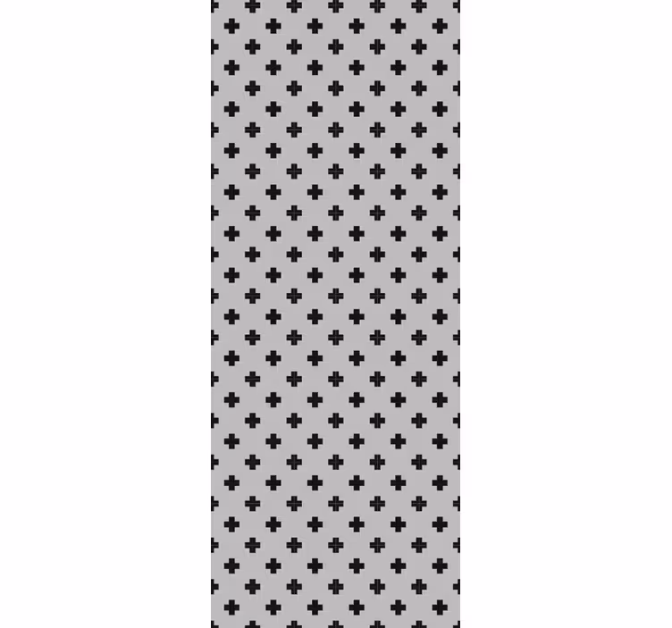 Kruispatroon geometrisch behang - TenStickers