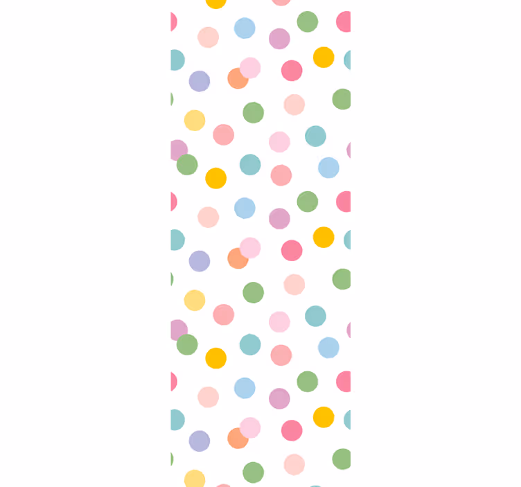 Speels stippenpatroon stippenbehang - TenStickers