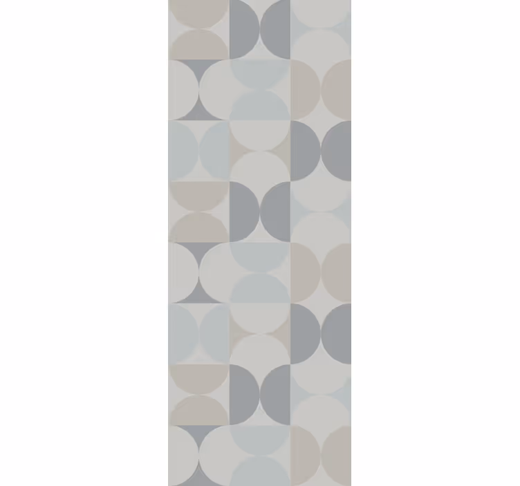 Cirkelvormige geometrische motieven behang geometrisch - TenStickers