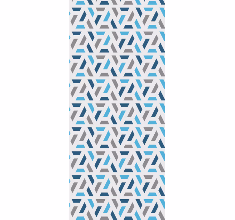 Abstracte in elkaar grijpende patronen behang geometrisch - TenStickers