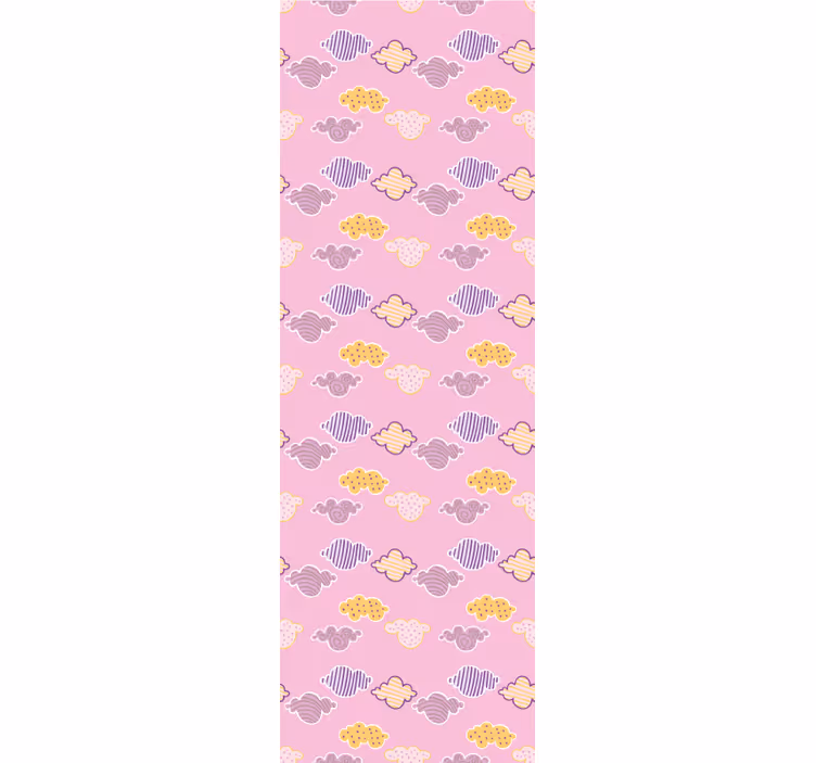 Bewolkte luchten patroon babykamer behang - TenStickers