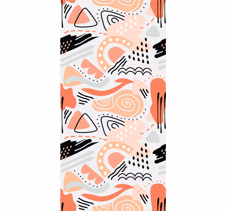 Abstracte vormen behang abstract - TenStickers