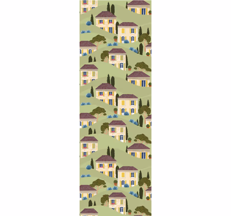 Behangpapier kinderkamer country villa patroon - TenStickers