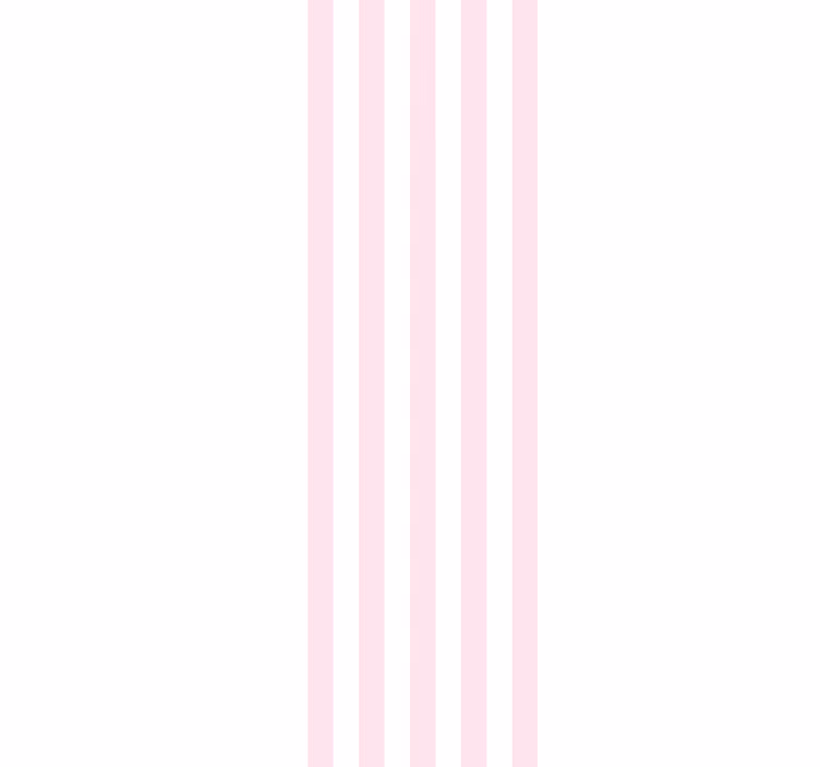 Roze en wit minimalistisch patroon behang strepen - TenStickers