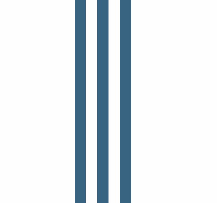 Marineblauw verticaal patroon behang strepen - TenStickers