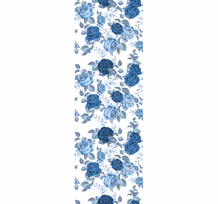 Oppervlak met rozenmotief bloemen behang - TenStickers