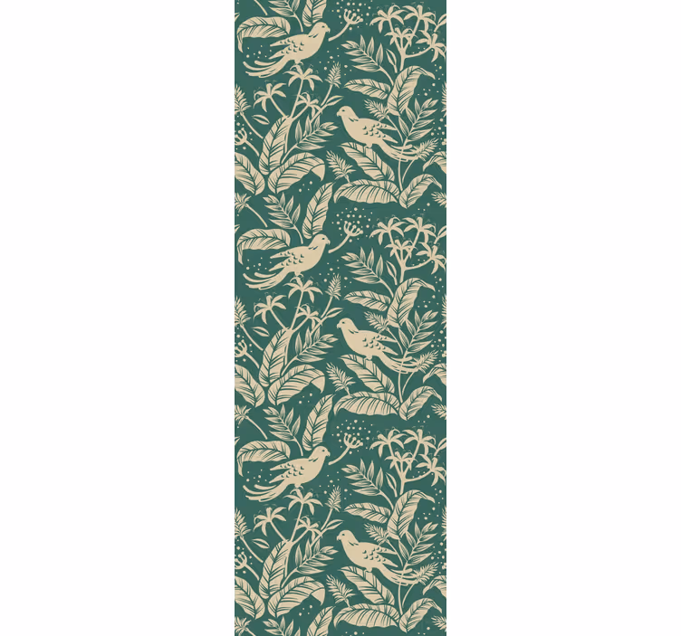 Botanische volière behang vogels - TenStickers