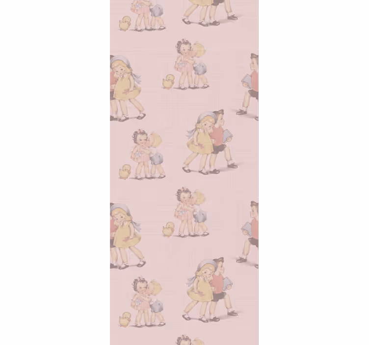 Charmante jeugd babykamer behang - TenStickers