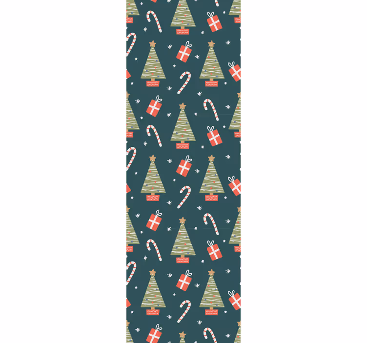 Feestelijke seizoensdecoratie behang kerst - TenStickers