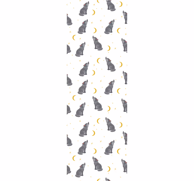 Hondenhemelpatroon behang honden - TenStickers