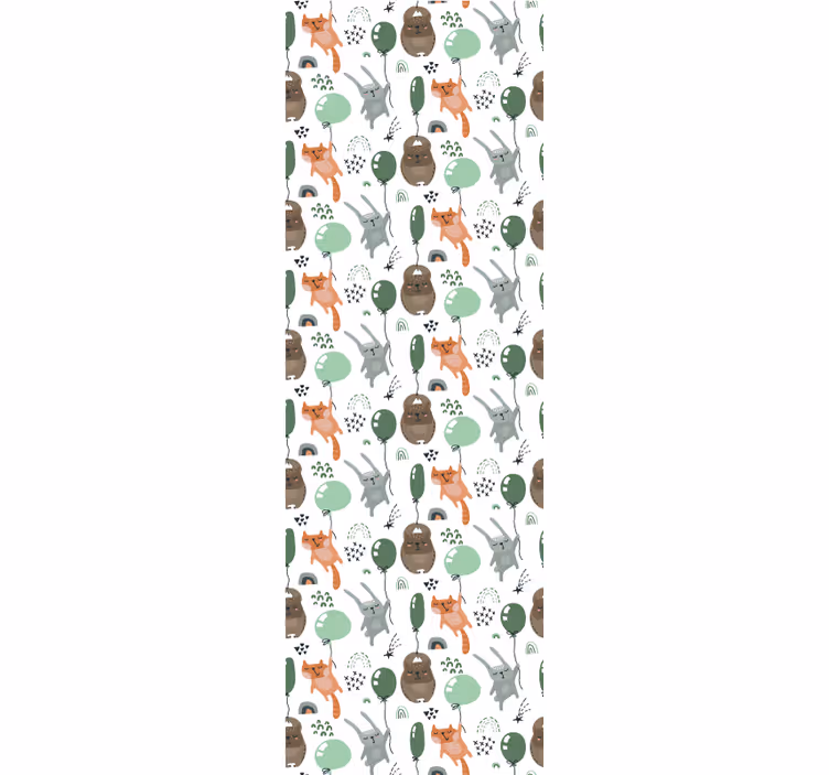 Bosdiermotieven behang dieren - TenStickers