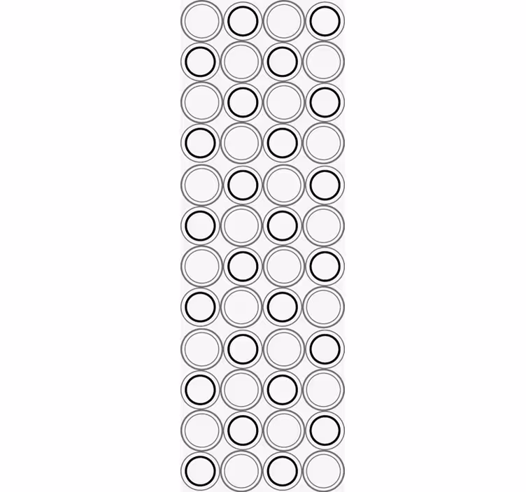 Aaneengeschakeld patroon stippenbehang - TenStickers