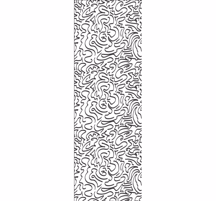 Kronkelig patroon behang abstract - TenStickers