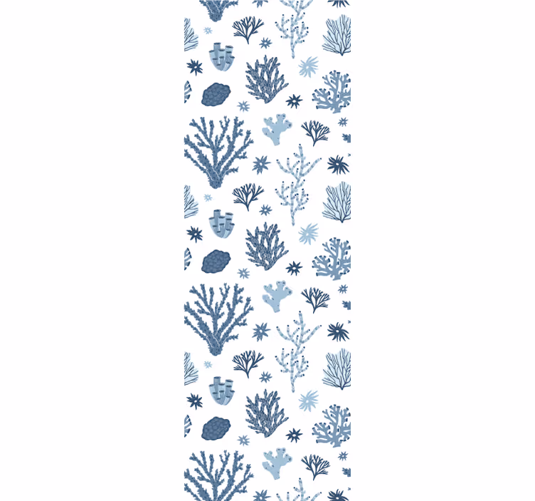 Patronen van oceanische flora behangpapier natuur - TenStickers