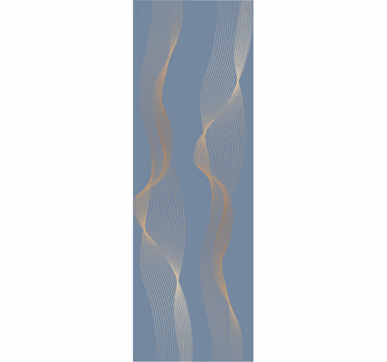 Etherische golven behang abstract - TenStickers