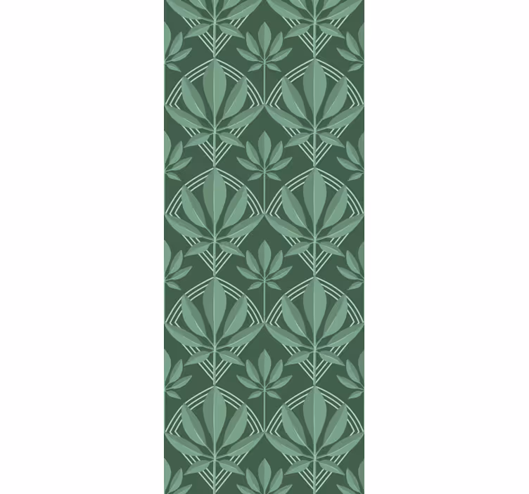 Groen verticaal patroon behang woonkamer - TenStickers