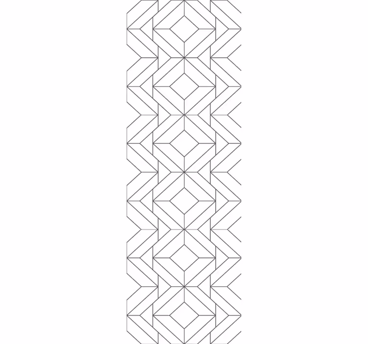 Moderne patroonelementen behang geometrisch - TenStickers