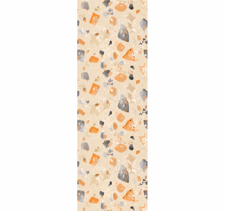 Geometrische steenpatronen behang print - TenStickers