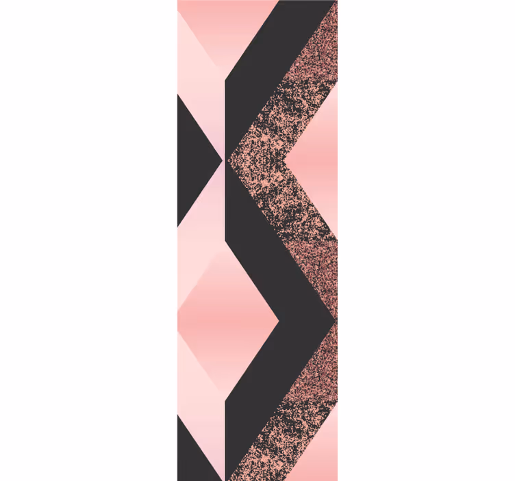 Abstract roze patroon behang geometrisch - TenStickers