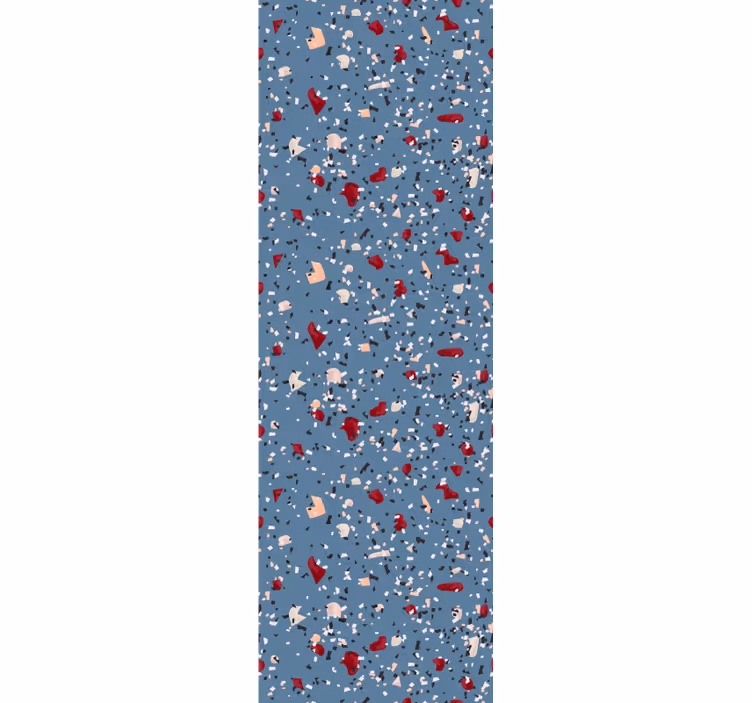 Blauwe terrazzo imitatie behang andere patronen - TenStickers