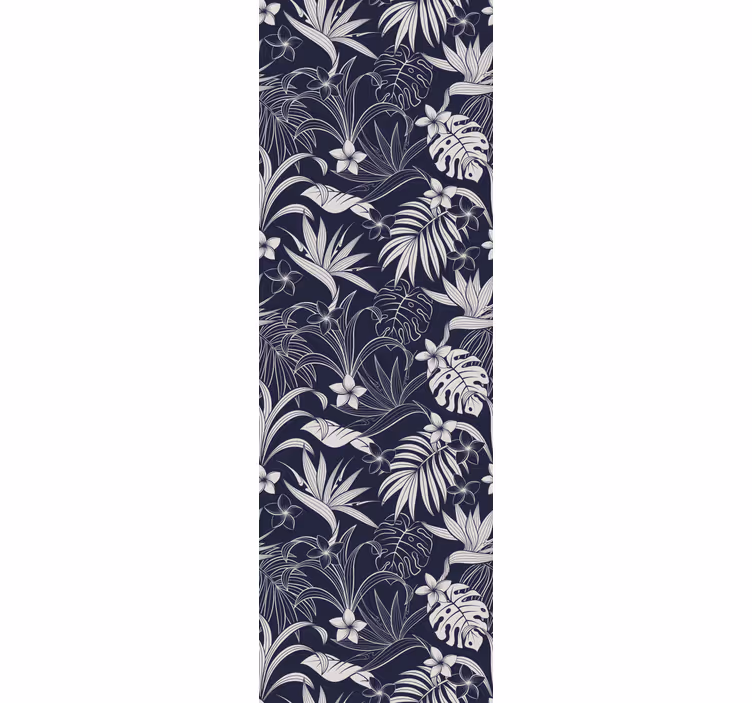 Tropische bloemenontwaking bloemen behang - TenStickers