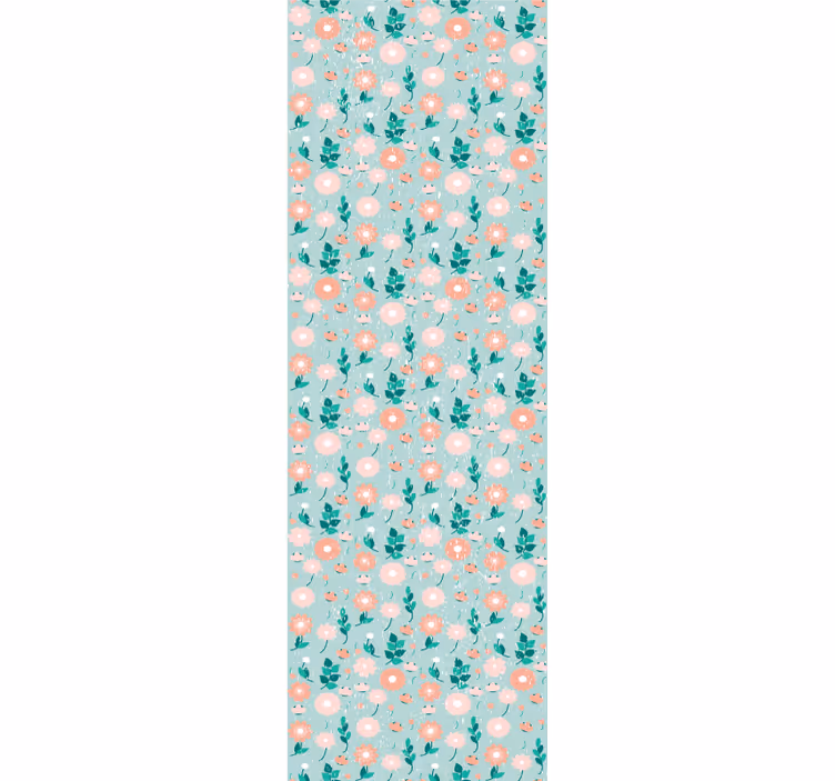 Zachte lenteprint bloemen behang - TenStickers