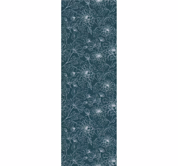 Bloemige textuur elegantie bloemen behang - TenStickers