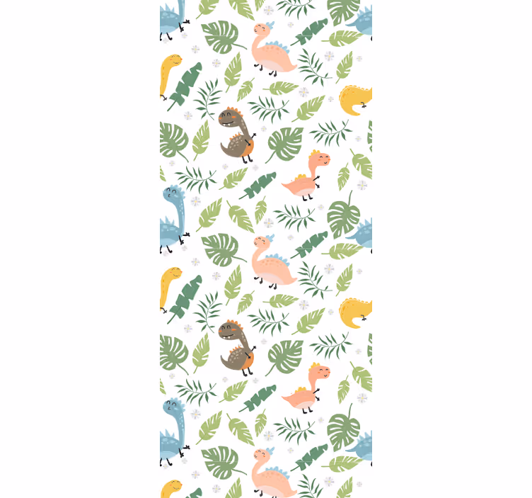 Baby jungle scène dinosaurus behang - TenStickers