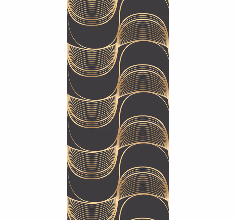 Elegante lijnpatronen behang geometrisch - TenStickers