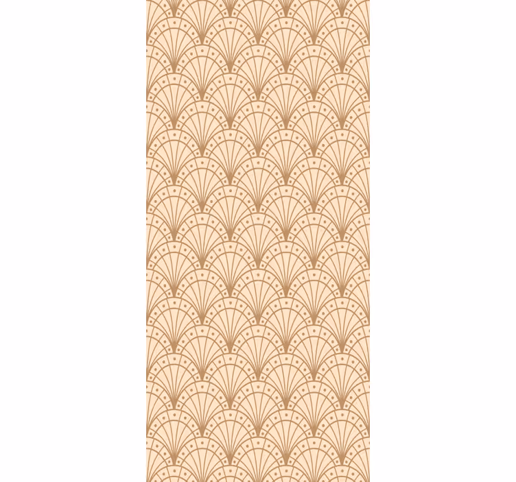 Elegant waaiermotief behang kantoor - TenStickers