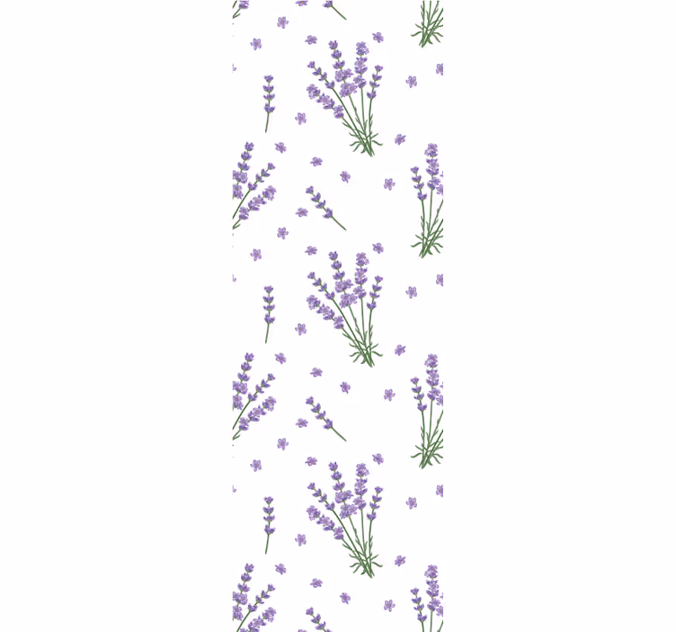 Lavendel bloementuin bloemen behang - TenStickers