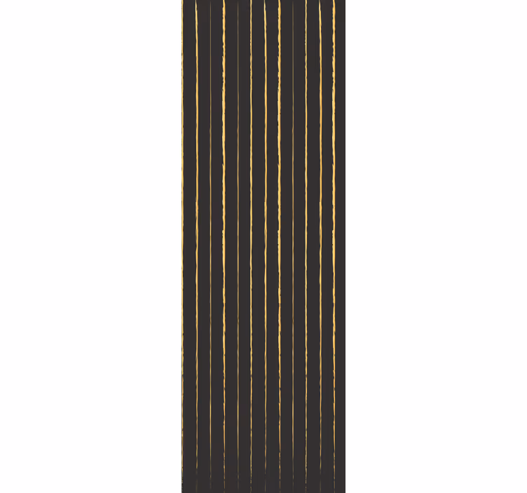 Gouden en zwart patroon behang strepen - TenStickers