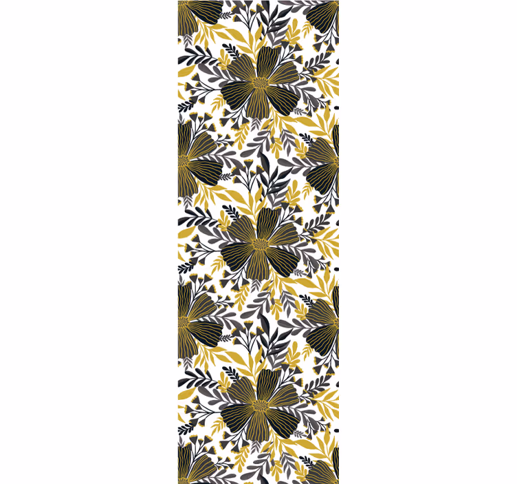 Botanische balans behang woonkamer - TenStickers