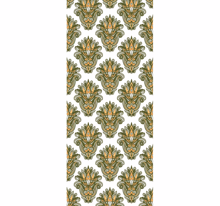 Elegante bloemenstructuur behang bloemsierkunst - TenStickers