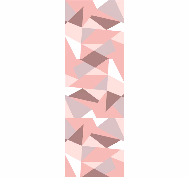 Getextureerde roze patronen behang geometrisch - TenStickers