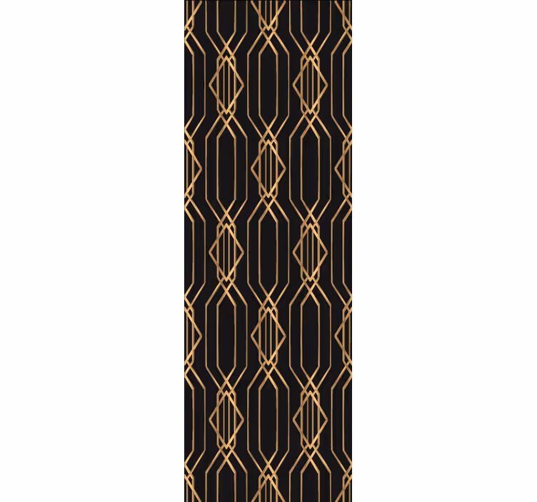 Elegant goudpatroon behang geometrisch - TenStickers