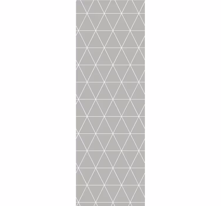 Behang geometrisch grijze elegante driehoeken - TenStickers