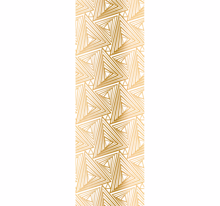 Gouden patroon behang driehoeken - TenStickers