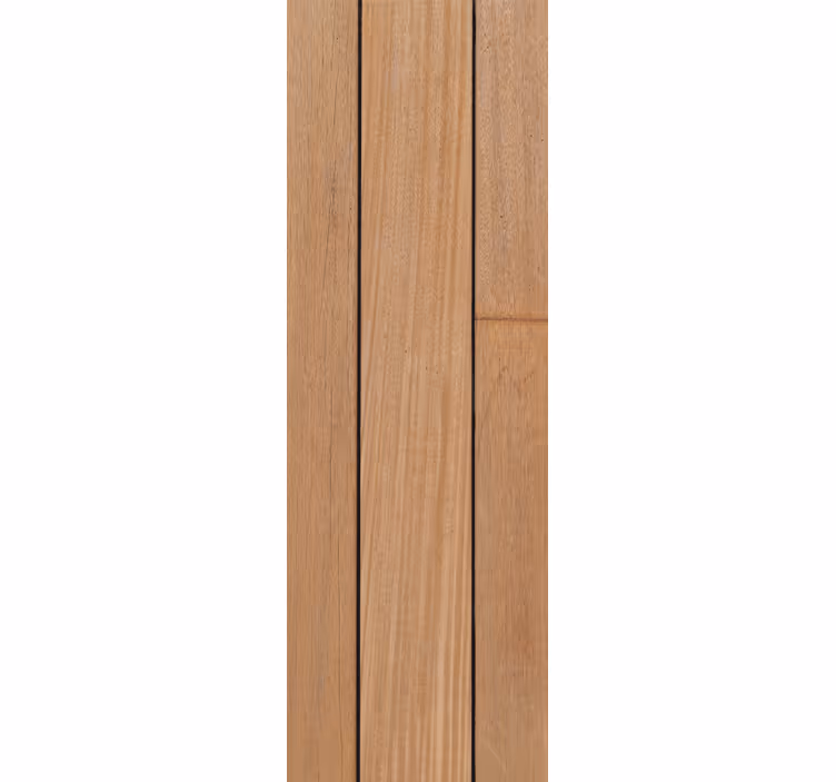 Bruine eenvoudige planken behang houtlook - TenStickers