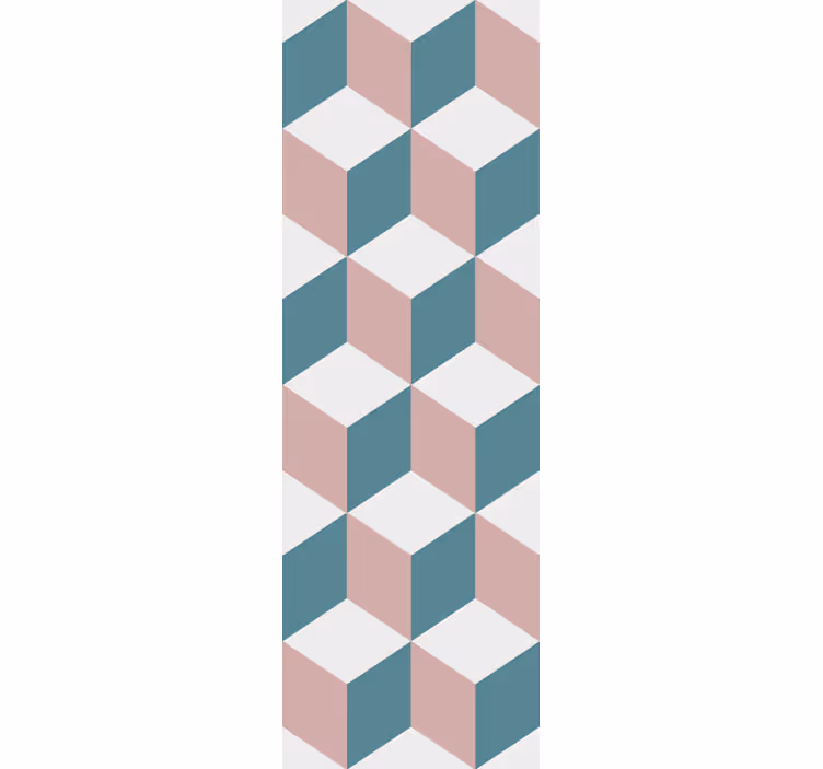 3d kubus opstelling behang geometrisch - TenStickers