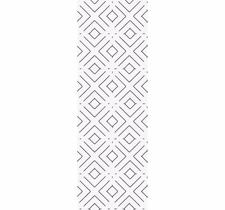 Geometrische diamantstijl behangpapier ingang - TenStickers