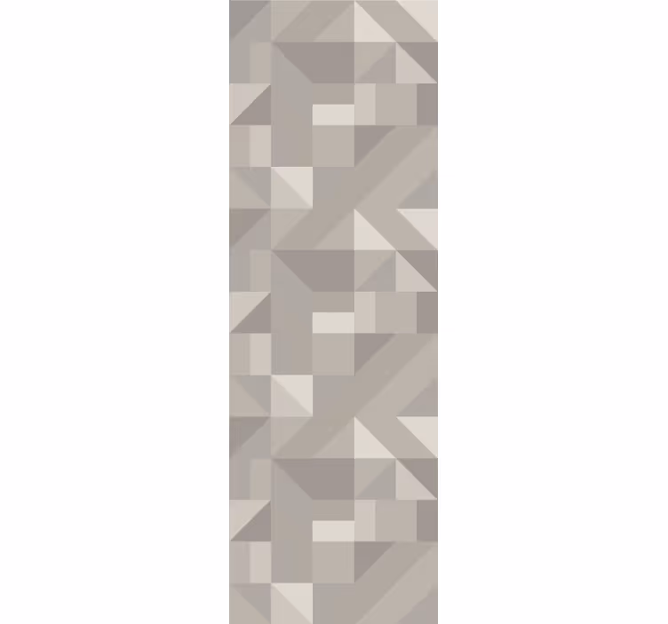 Neutrale beige tinten behang geometrisch - TenStickers