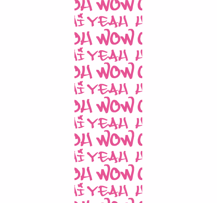 Expressief zinsontwerp behang letters - TenStickers