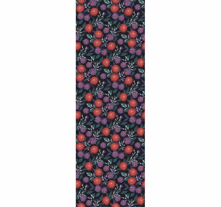 Bessen barstmotief bloemen behang - TenStickers