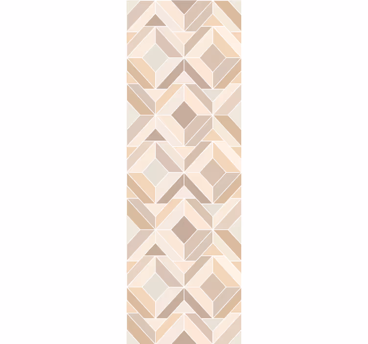 Beige gelaagde vormen geometrisch behang - TenStickers