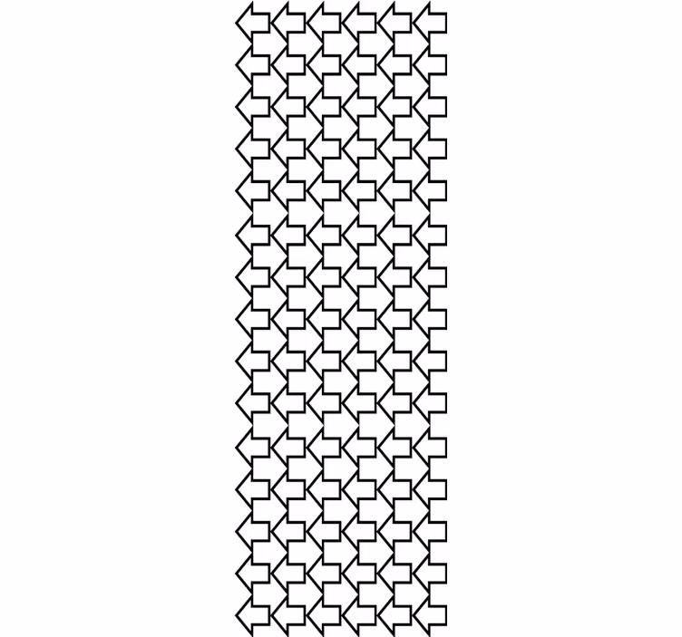 Richtingspijlpatroon behang geometrisch - TenStickers