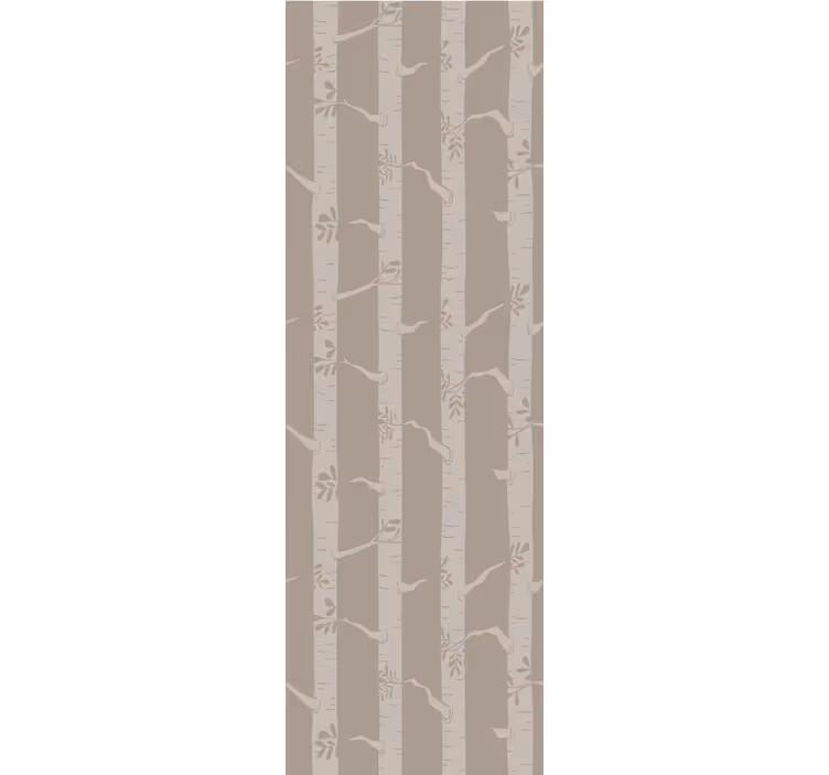 Bamboe bos patroon behang boom - TenStickers