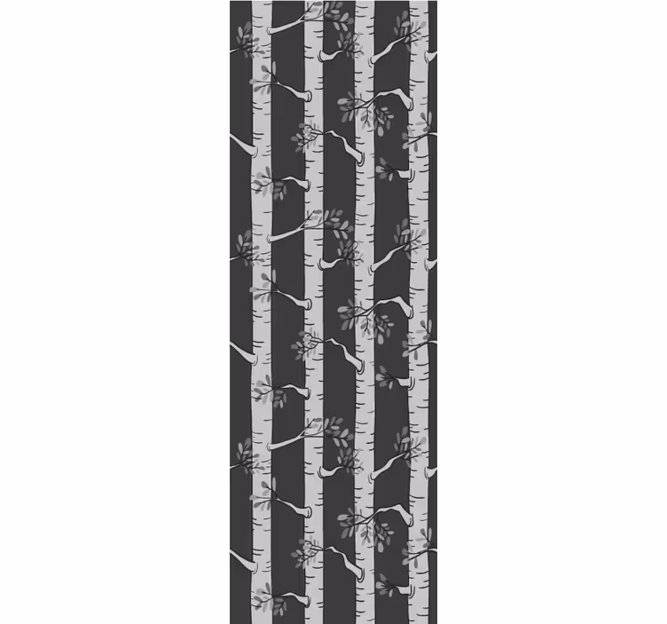 Elegant berkenbos behang boom - TenStickers