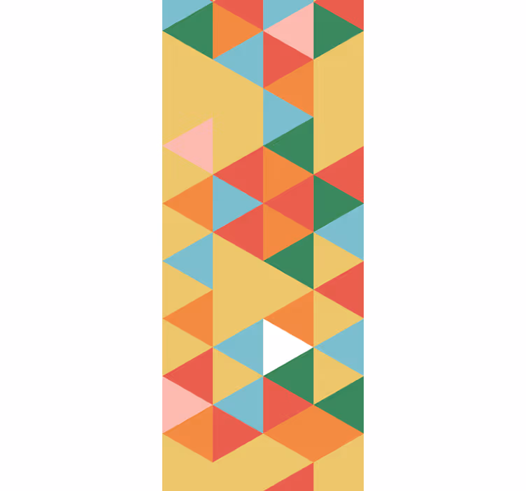 Creatief abstract patroon behang driehoeken - TenStickers