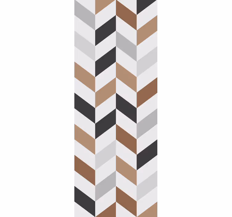 Abstract chevronmotief behang tienerkamer - TenStickers